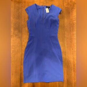 Blue H&M sheath dress - zipper in back